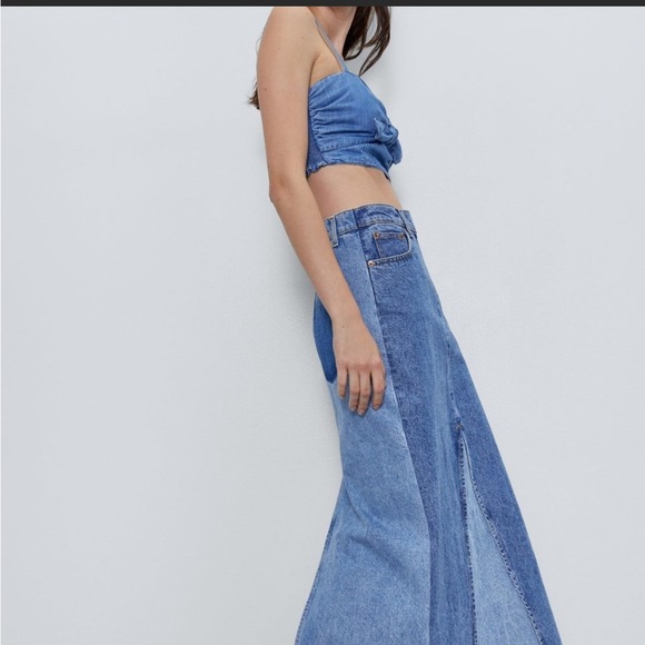 Zara Denim skirt - Picture 3 of 11